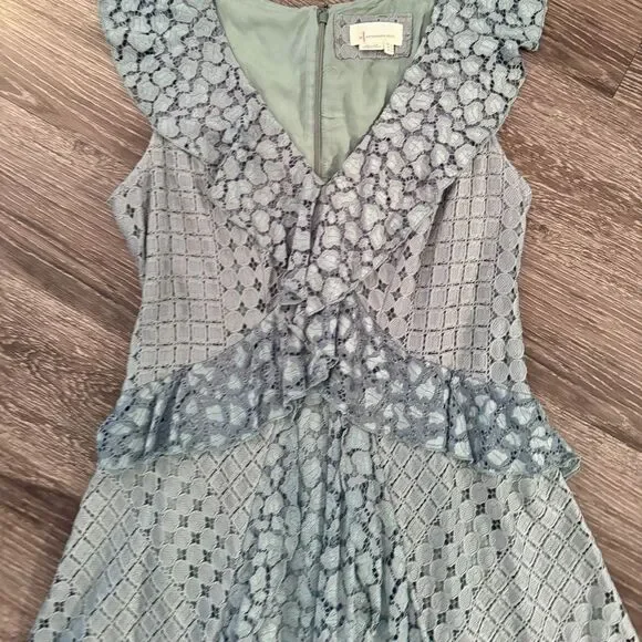 Anthropologie Antoinette Ruffled Midi Dress - Picture 3 of 8